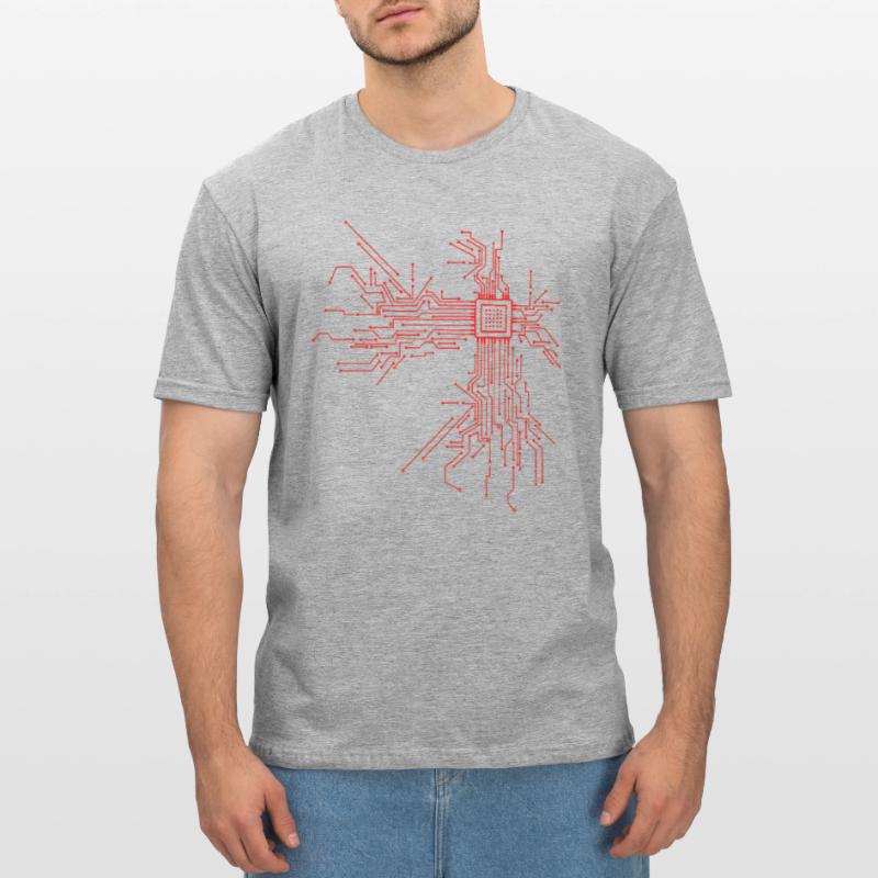 Cpu Computer Nerd Informatiker Programmierer Unisex Polycotton T-Shirt