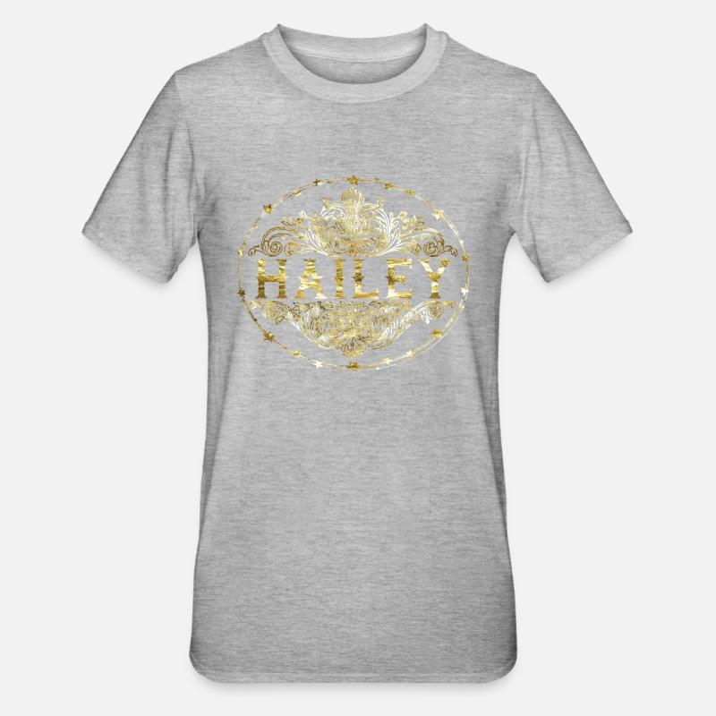 Hailey - T-shirt polycoton Unisexe - gris chiné