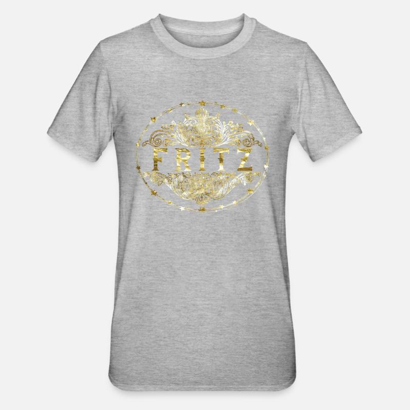 Fritz - T-shirt polycoton Unisexe - gris chiné