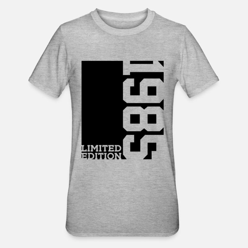 ÉDITION LIMITÉE 41E ANNIVERSAIRE 1985 - T-shirt polycoton Unisexe - gris chiné
