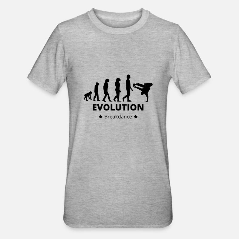 Evolution - Breakdance - Unisex Polycotton T-Shirt - heather grey