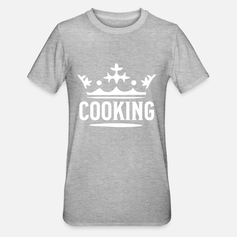 Kochen - Unisex Polycotton T-Shirt - Grau meliert