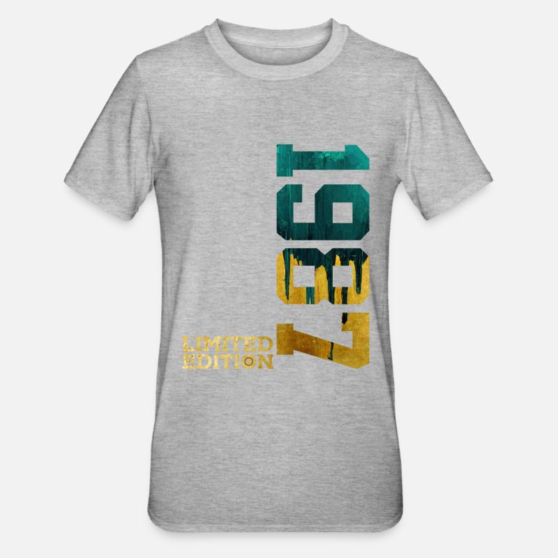 39E ANNIVERSAIRE ÉDITION LIMITÉE 1987 - T-shirt polycoton Unisexe - gris chiné