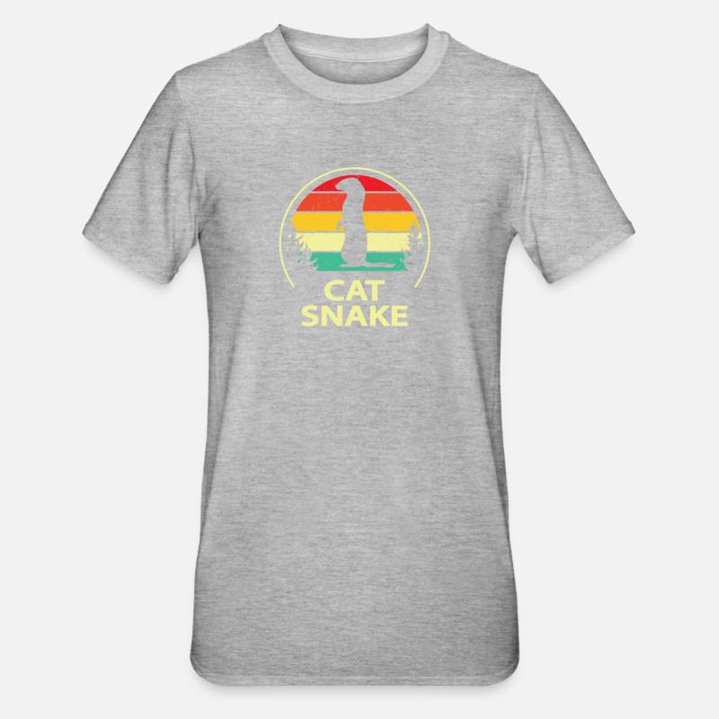 Frettchen - Unisex Polycotton T-Shirt - Grau meliert