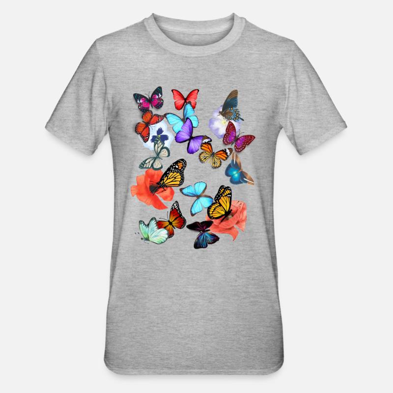 Der Sommer ruft - Unisex Polycotton T-Shirt - Grau meliert
