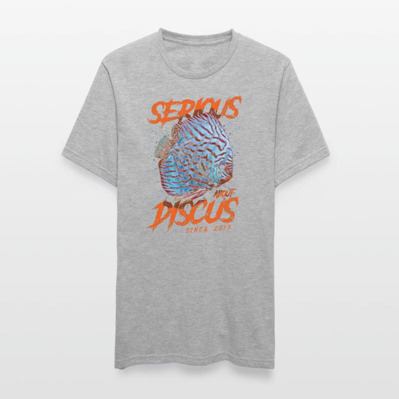 Ernsthaft mit Diskusfischen seit 2017 Unisex Polycotton T-Shirt
