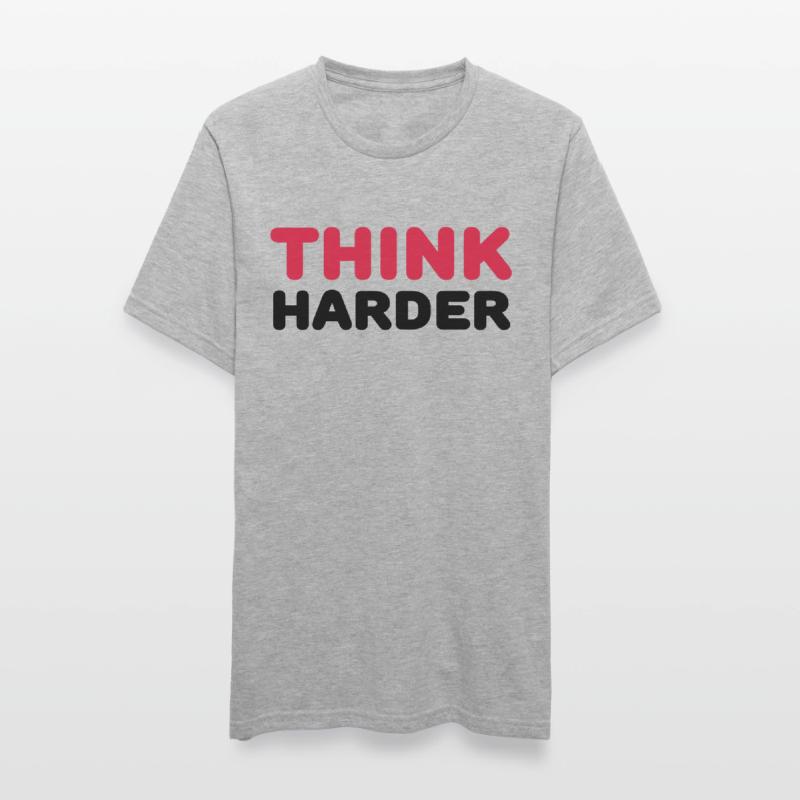 Think harder Unisex Polycotton T-Shirt