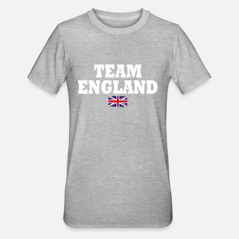 Team england - T-shirt polycoton Unisexe - gris chiné