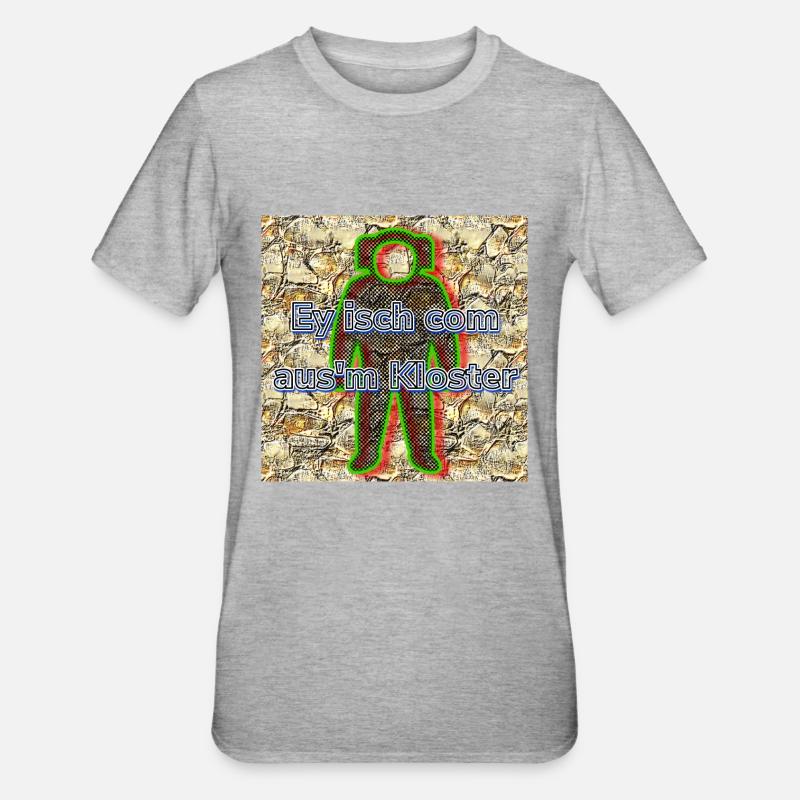 Monastère - T-shirt polycoton Unisexe - gris chiné