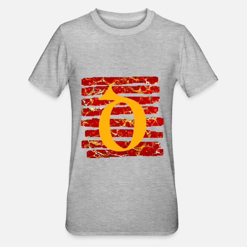 stripes e 232 d - Unisex Polycotton T-Shirt - heather grey