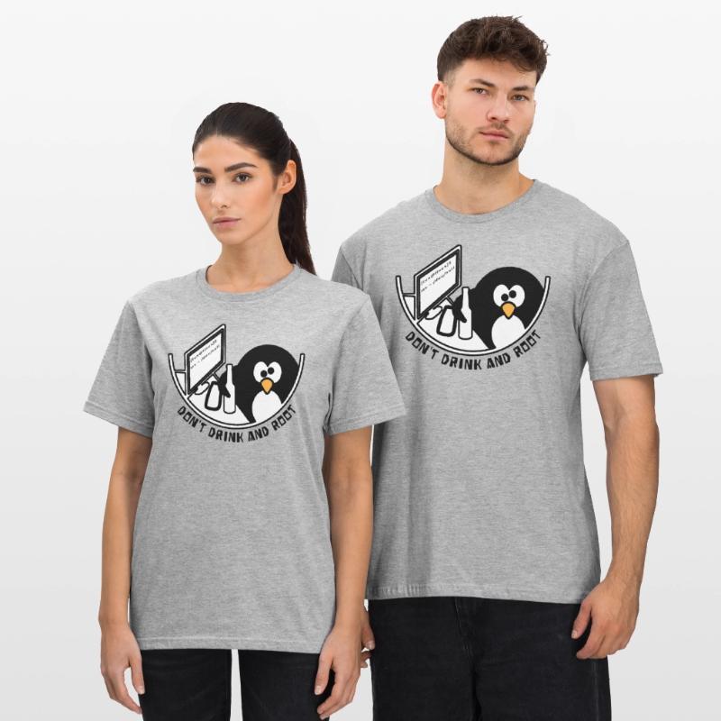 Linux Tux / dev / null Unisex Polycotton T-Shirt