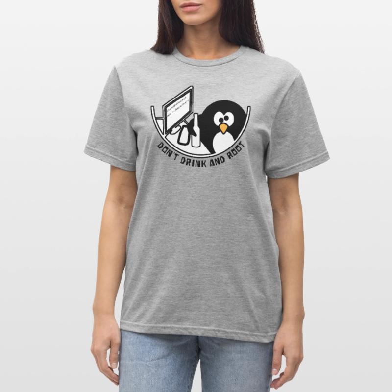 Linux Tux / dev / null Unisex Polycotton T-Shirt