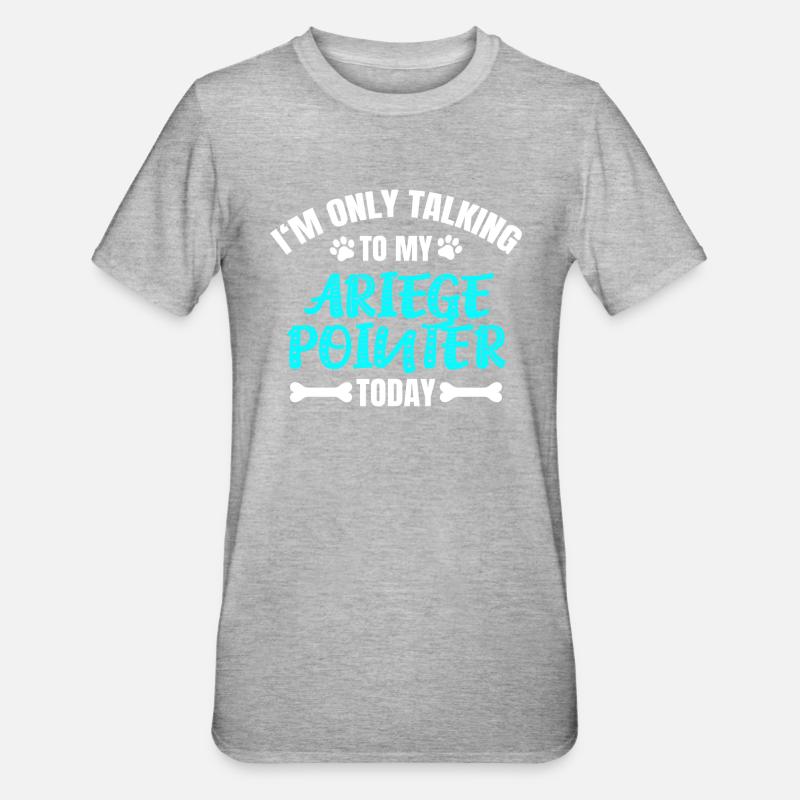 Ariege Pointer - Unisex Polycotton T-Shirt - heather grey