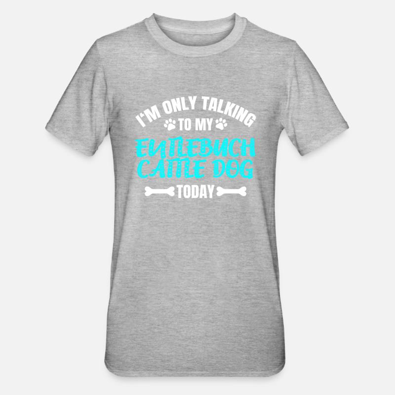 Entlebuch Cattle Dog - Unisex Polycotton T-Shirt - heather grey