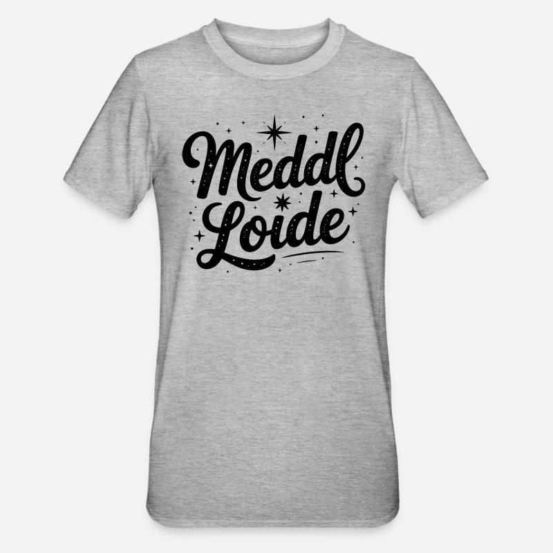 Meddl Loide - Mèmes Allemands - T-shirt polycoton Unisexe - gris chiné