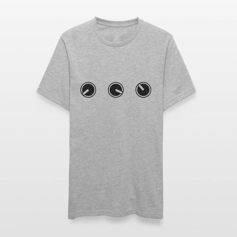 round circle turn loudness button knobs switch pla Unisex Polycotton T-Shirt
