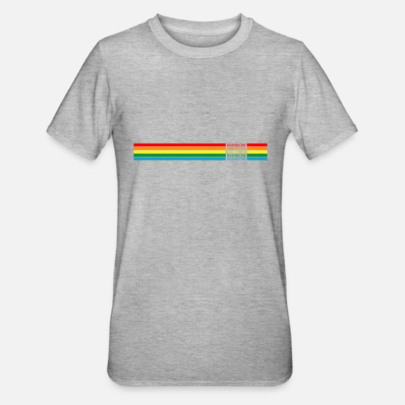 Régenbogen arc-en-ciel - T-shirt polycoton Unisexe - gris chiné