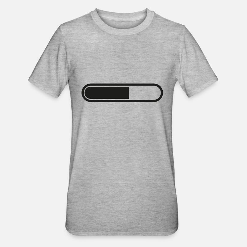 Charging bar Loading battery - Unisex Polycotton T-Shirt - heather grey