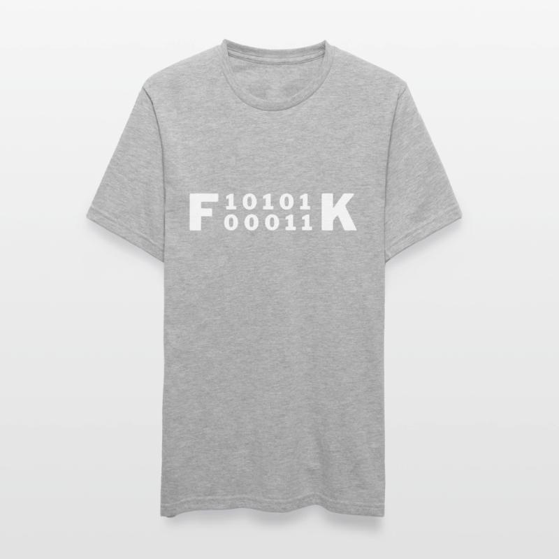 Fuck Binärcode Binar Code Informatiker Geschenk Unisex Polycotton T-Shirt
