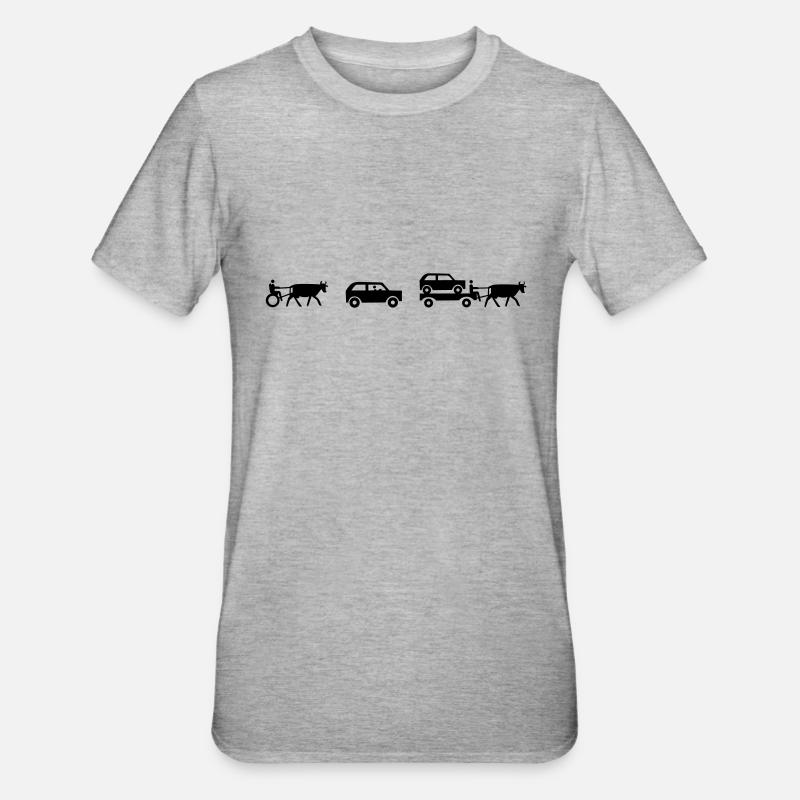 evolution of mobility - Unisex Polycotton T-Shirt - heather grey