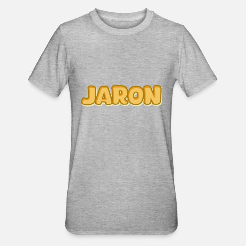Jaron - T-shirt polycoton Unisexe - gris chiné
