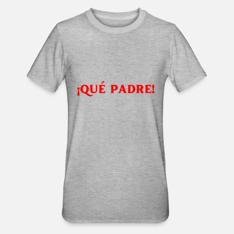 großartig Spanisch Sprache - Unisex Polycotton T-Shirt - Grau meliert