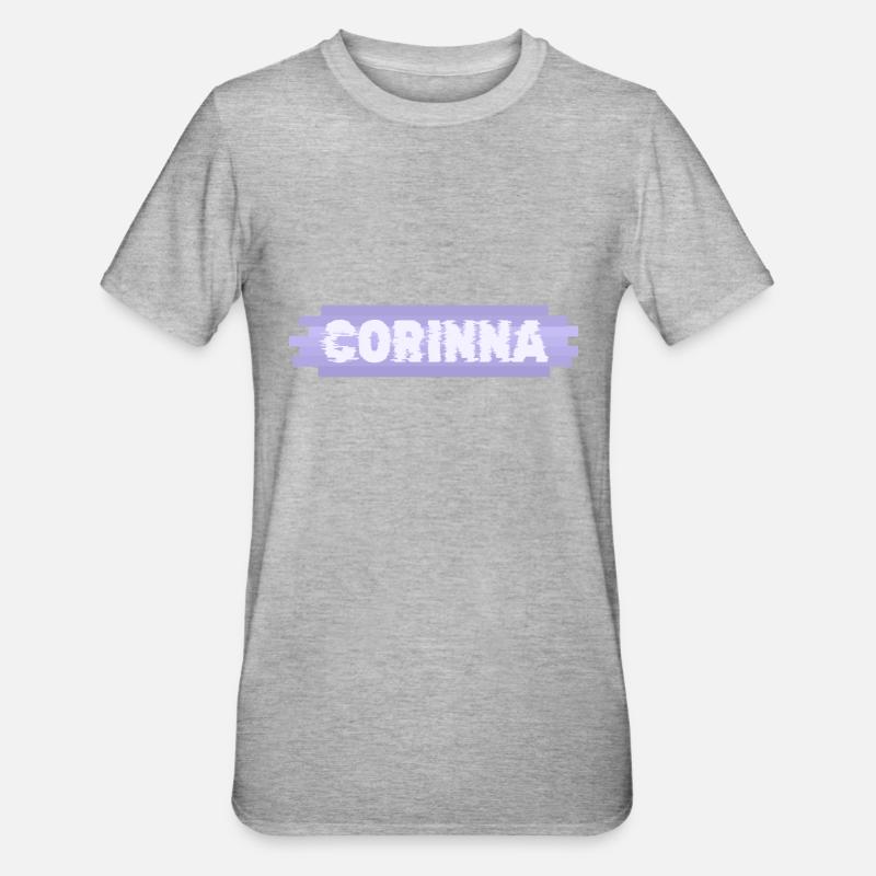 Mutter Corinna - Unisex Polycotton T-Shirt - Grau meliert