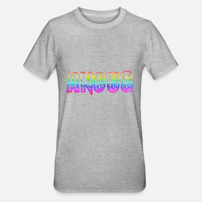 angus rs arc-en-ciel - T-shirt polycoton Unisexe - gris chiné
