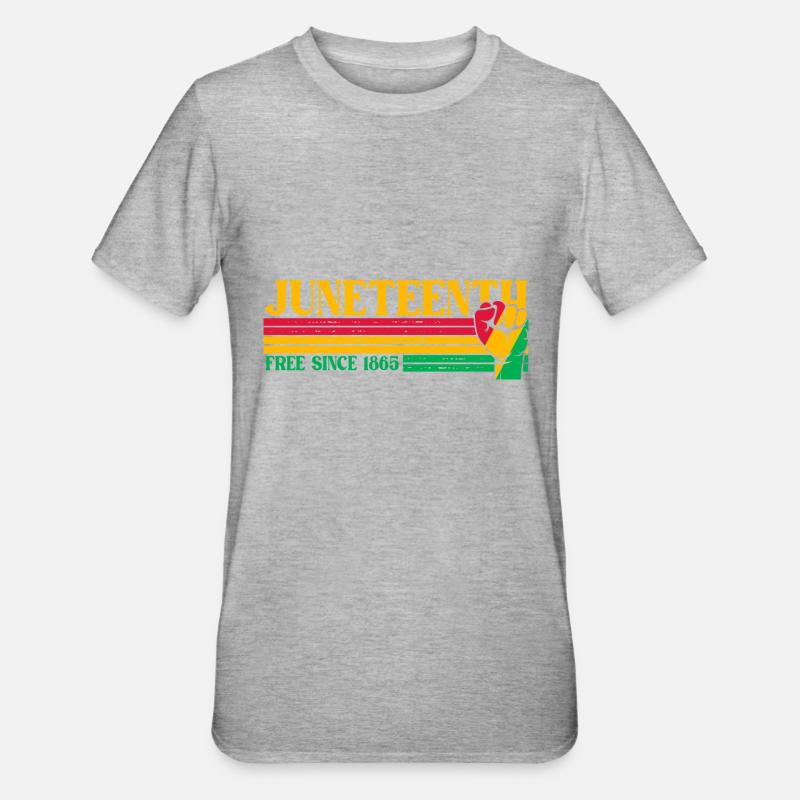 Juneteenth - T-shirt polycoton Unisexe - gris chiné