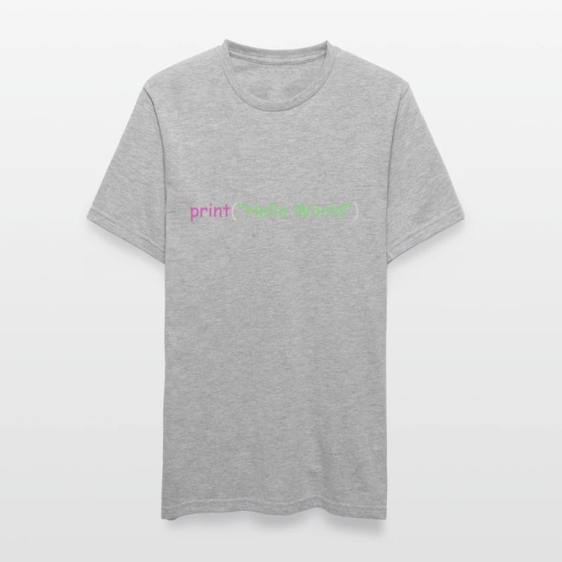 Hello World Programmierung Python C ++ C # Unisex Polycotton T-Shirt
