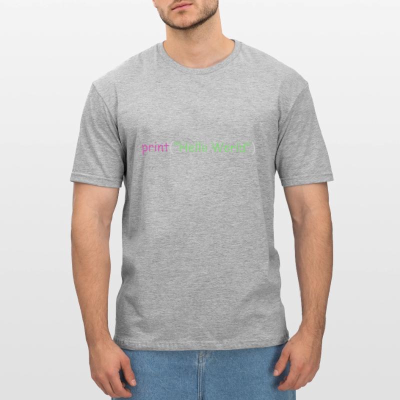Hello World Programmierung Python C ++ C # Unisex Polycotton T-Shirt
