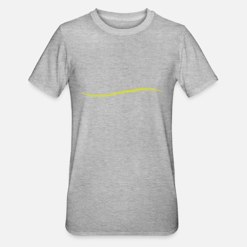 scribbled line | scribbled line - Unisex Polycotton T-Shirt - heather grey
