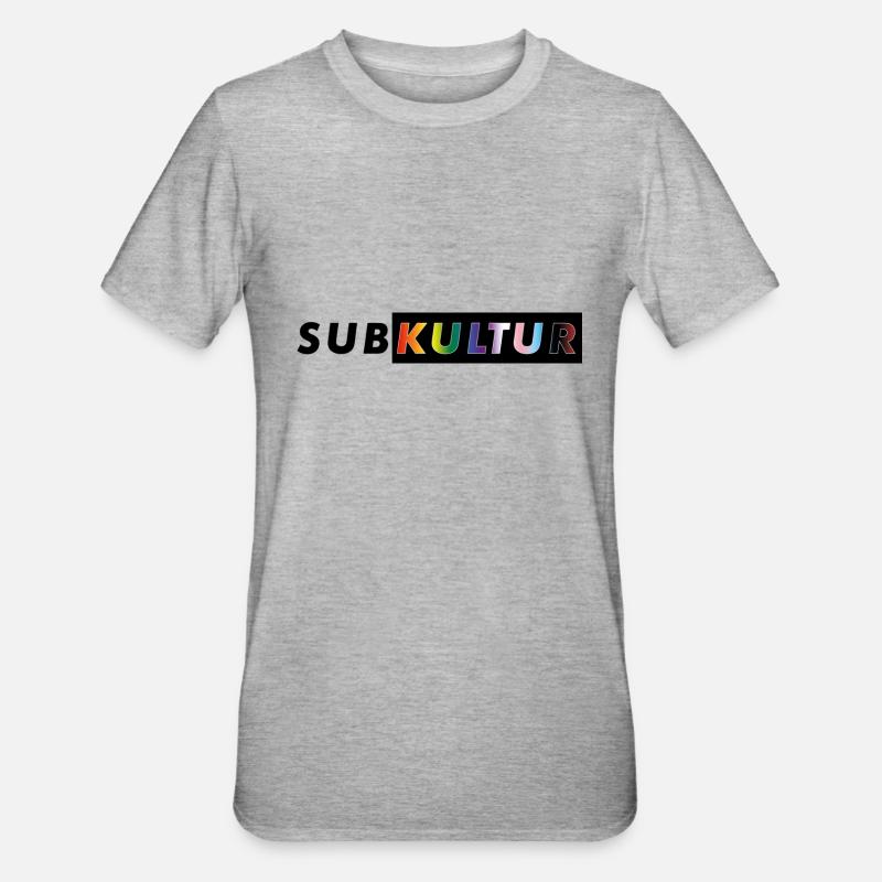 SUBKULTUR CSD - Unisex Polycotton T-Shirt - Grau meliert