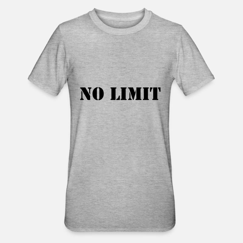 no_limit_01 - Unisex Polycotton T-Shirt - heather grey
