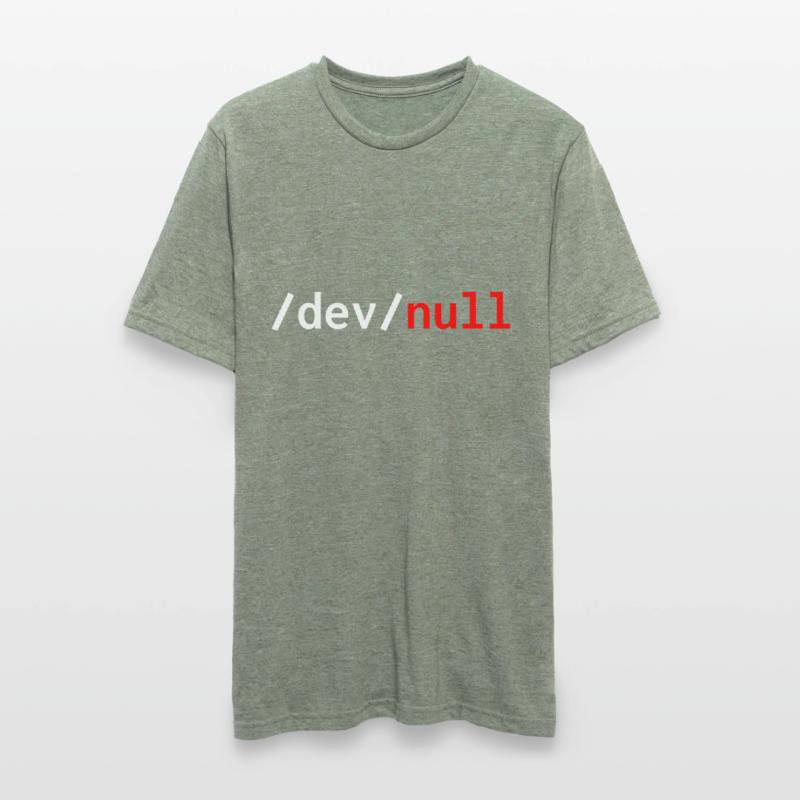 Dev null red web developer humor funny Unisex Polycotton T-Shirt