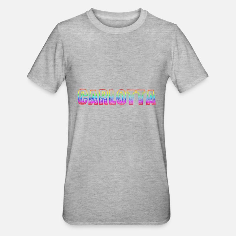 carlotta rs arc-en-ciel - T-shirt polycoton Unisexe - gris chiné