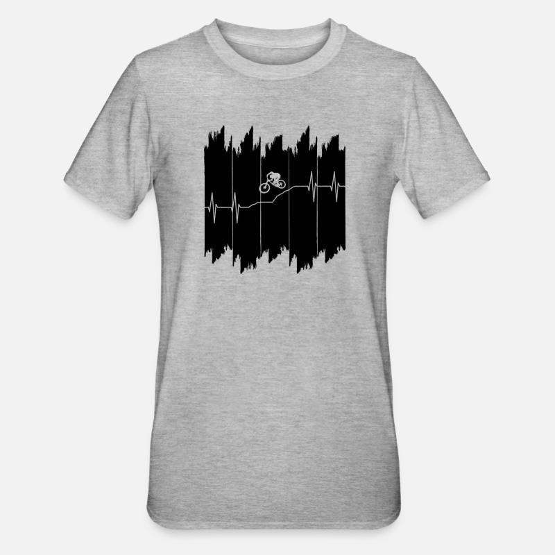 Downhill - Unisex Polycotton T-Shirt - Grau meliert