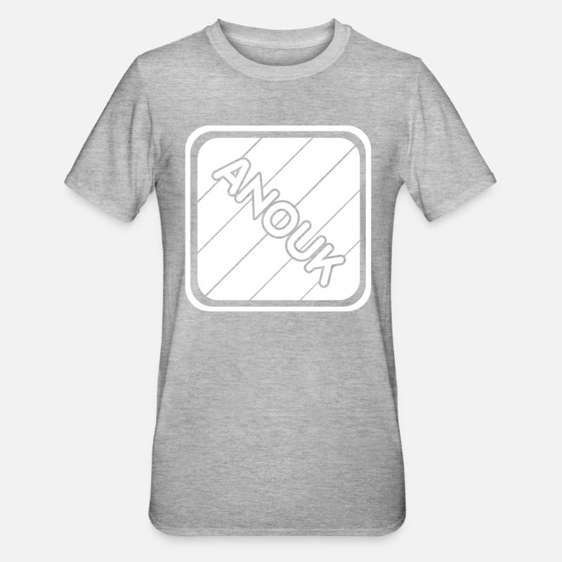 Anouk - T-shirt polycoton Unisexe - gris chiné