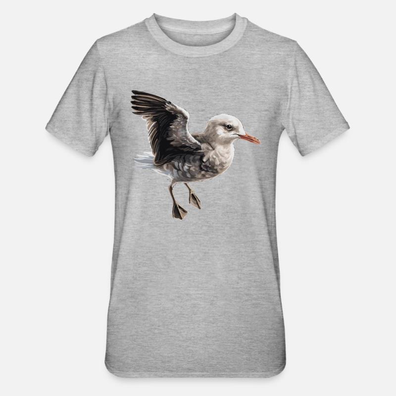 Bébé mouette Seabird - T-shirt polycoton Unisexe - gris chiné
