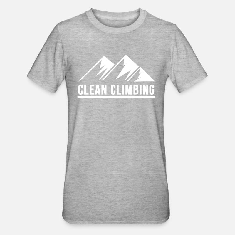 escalade alpine propre escalade - T-shirt polycoton Unisexe - gris chiné