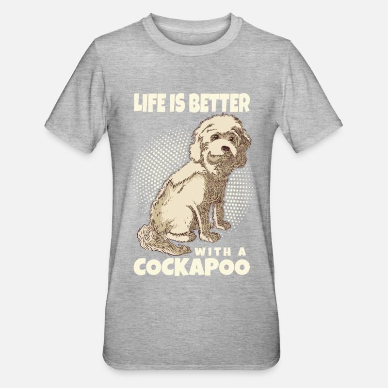 Cockapoo - Unisex Polycotton T-Shirt - heather grey