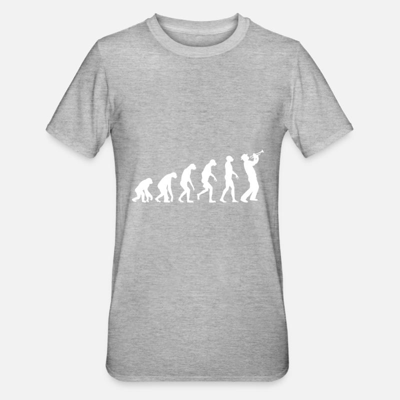 Trumpeter evolution - Unisex Polycotton T-Shirt - heather grey