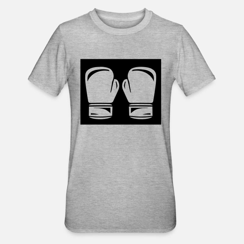 Boxe - T-shirt polycoton Unisexe - gris chiné
