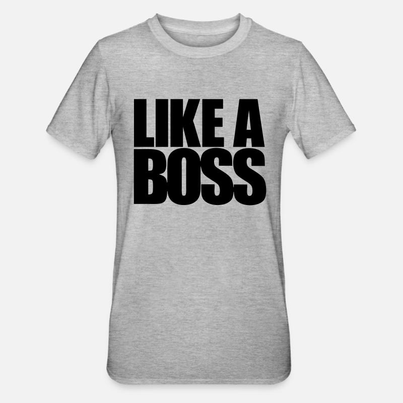 Comme un patron - T-shirt polycoton Unisexe - gris chiné