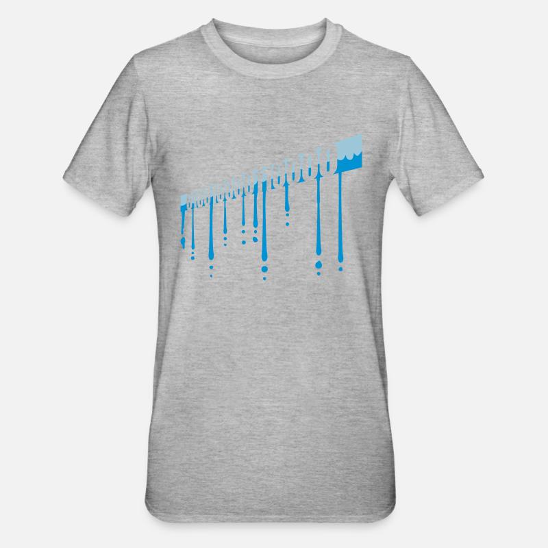 Binär Code Programm Sprache - Unisex Polycotton T-Shirt - Grau meliert