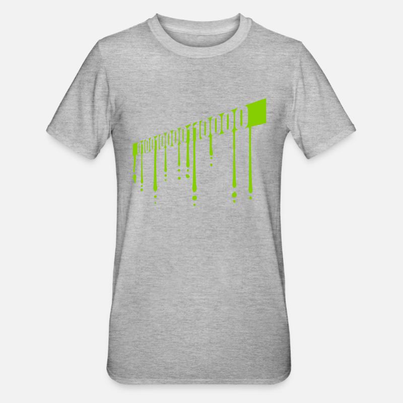 Binary Code Program Language - Unisex Polycotton T-Shirt - heather grey