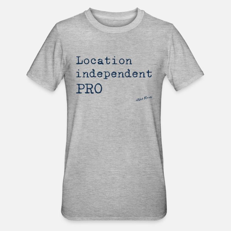Indépendant de l’emplacement PRO - T-shirt polycoton Unisexe - gris chiné