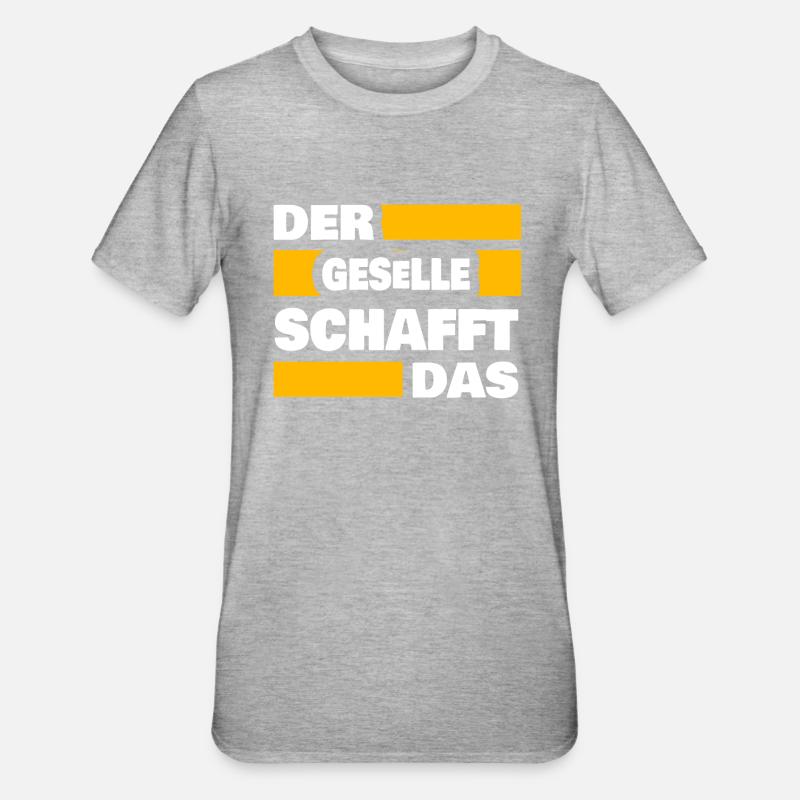 Le compagnon comme travail - T-shirt polycoton Unisexe - gris chiné