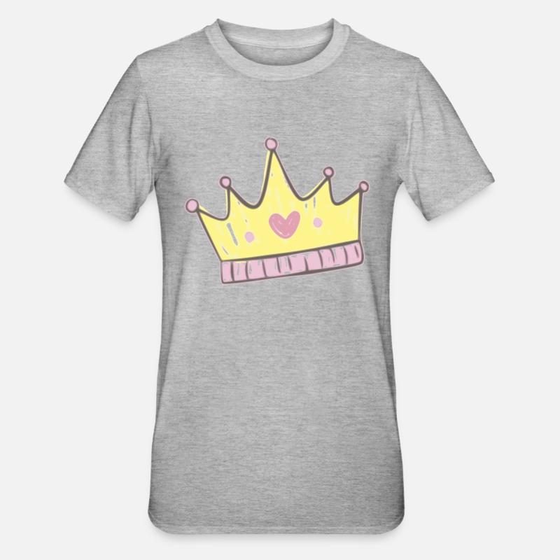 Princesse - T-shirt polycoton Unisexe - gris chiné