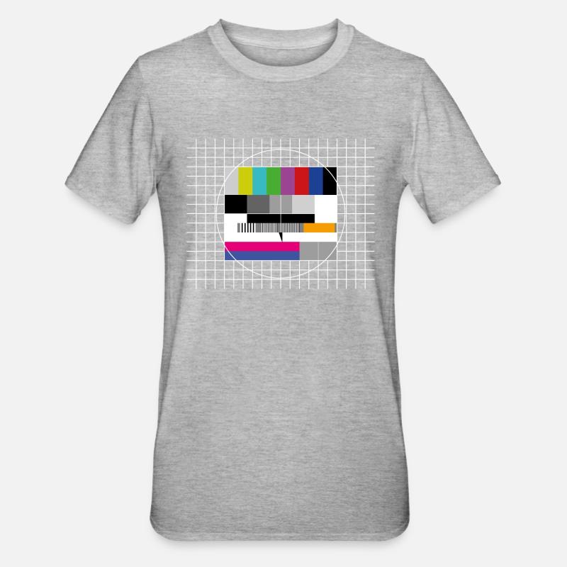 La même image de test (image de test FuBK - T-shirt polycoton Unisexe - gris chiné